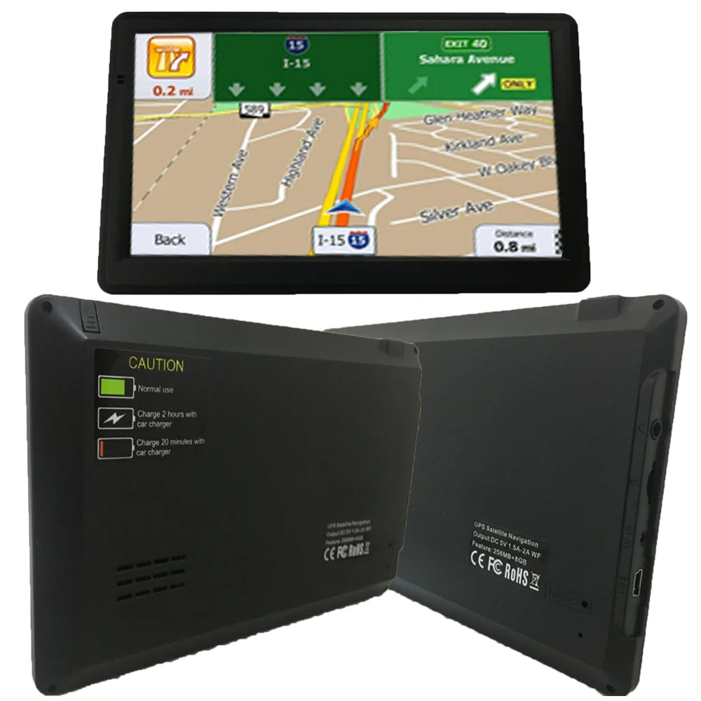 Car GPS Navigation 7 inch 8GB FM transmitter, and MP3/MP4 player,reliable CE-certified navigation solution