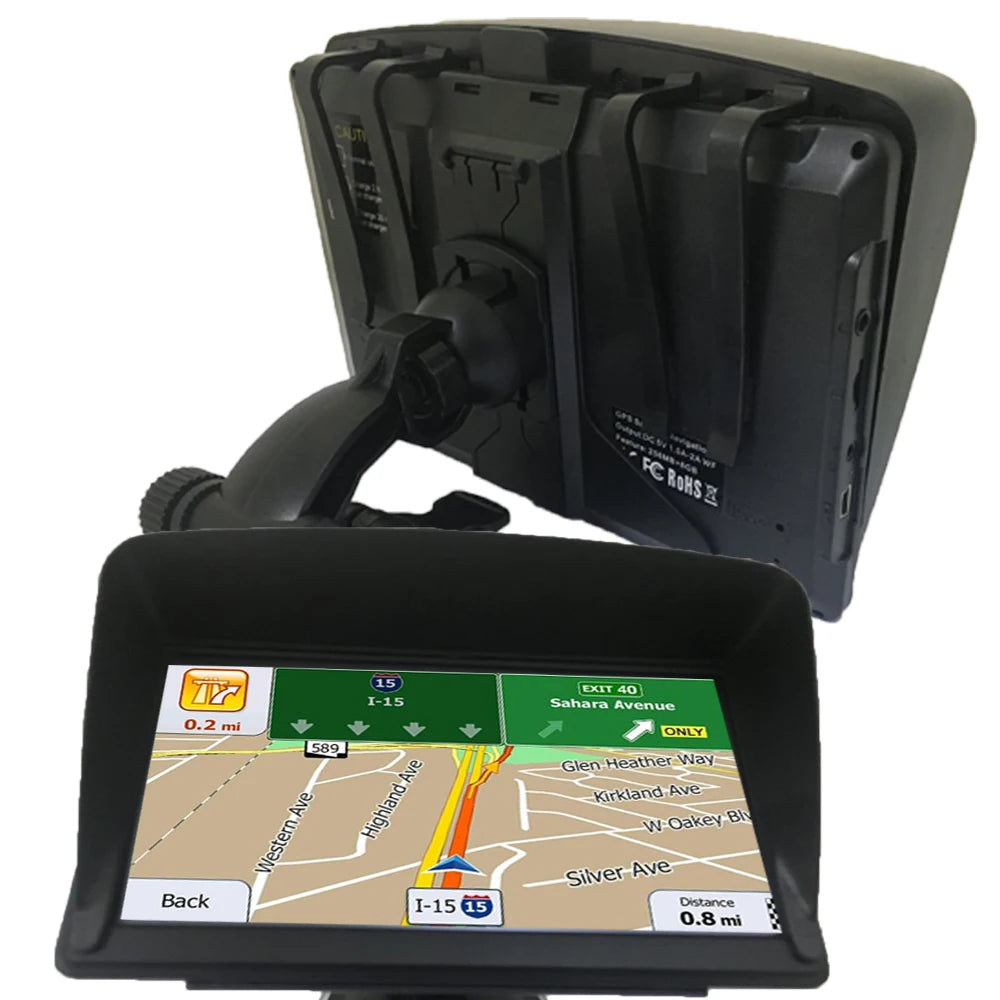 Car GPS Navigation 7 inch 8GB FM transmitter, and MP3/MP4 player,reliable CE-certified navigation solution