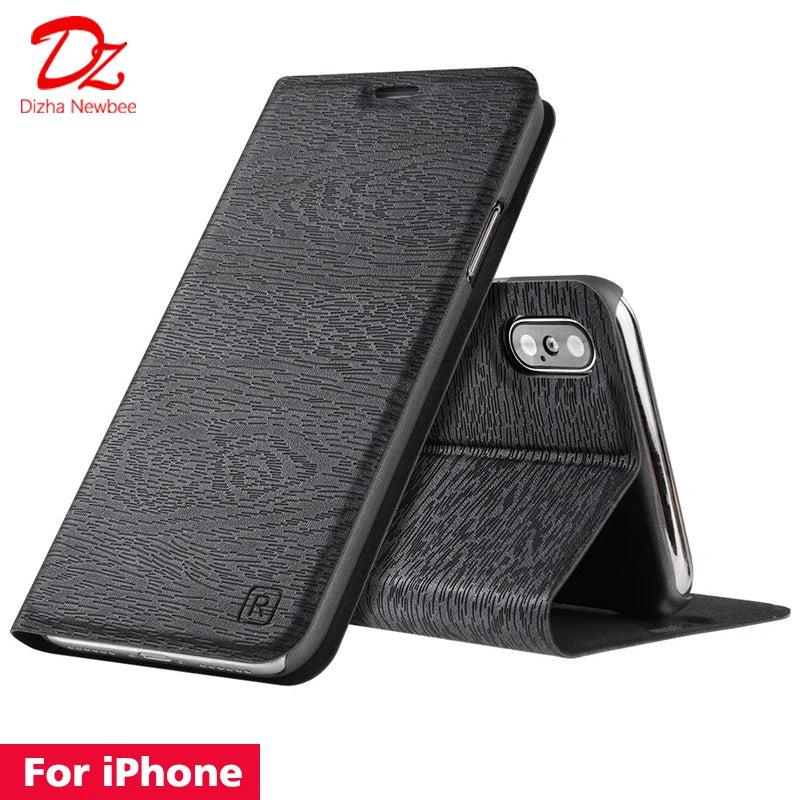 Apple iPhone cover cellphone Flip Leather Case for Apple iPhone case (Multi Options Available)