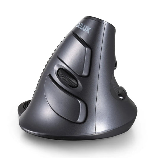 Computer mouse Delux M618 BU Ergonomic Vertical Mouse Equipped with six buttons and a single roller, versatile functionality for productivity and gaming computer accessory