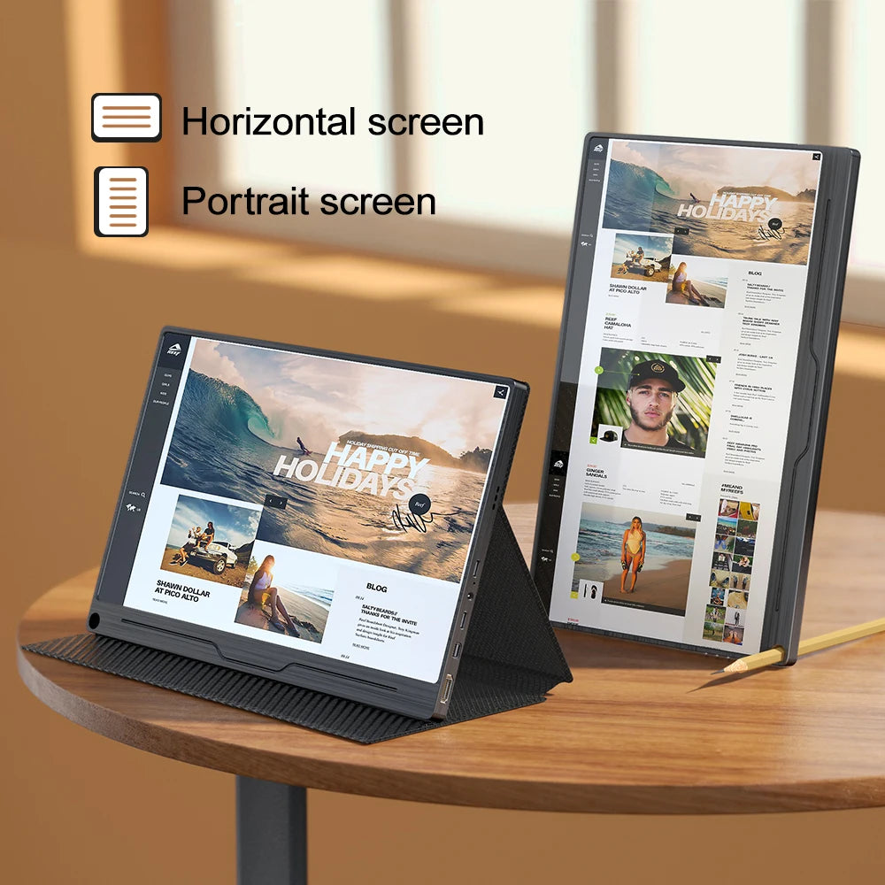 Tablet computer Monitor 15.6 inch 1080P Portable Touch Screen Monitor by Uperfect