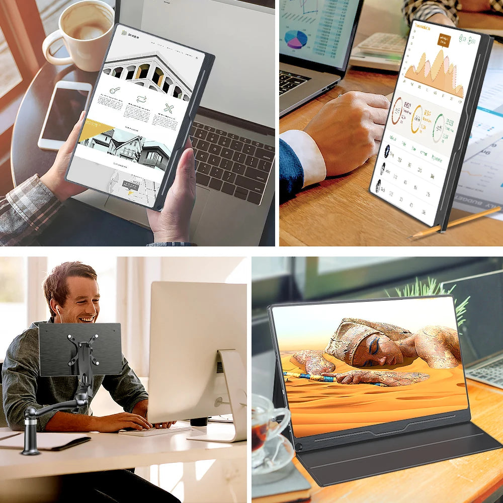 Tablet computer Monitor 15.6 inch 1080P Portable Touch Screen Monitor by Uperfect