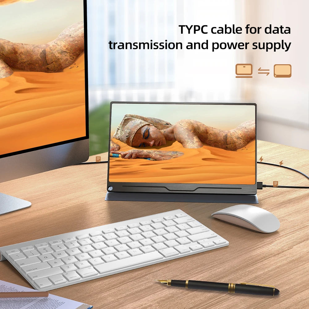 Tablet computer Monitor 15.6 inch 1080P Portable Touch Screen Monitor by Uperfect