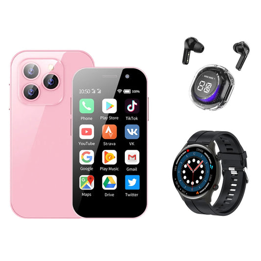 Cellphone SERVO 15Pro 3 inch Mini Smartphone supports 3G, 4G, and 2G networks, Dual SIM