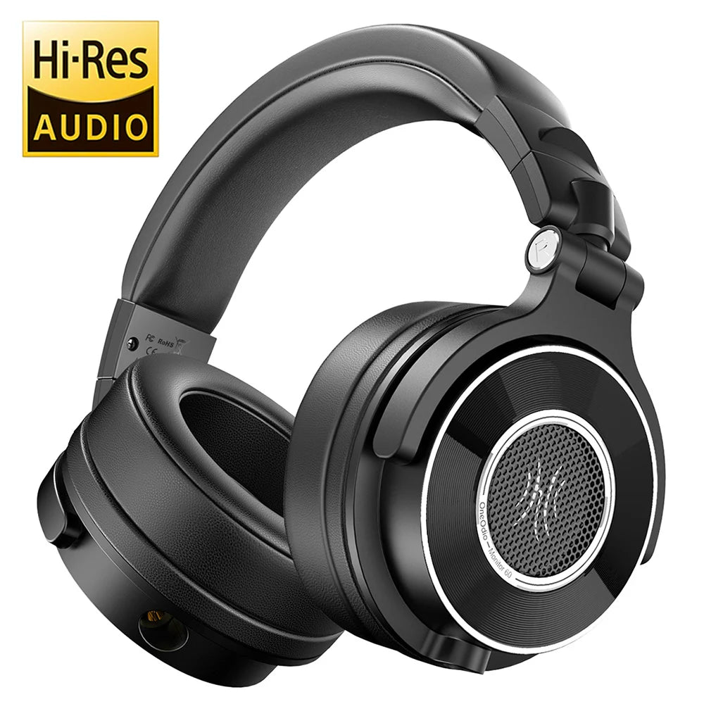 Wired Headphones With Hi-Res Audio Microphone Designed for professional DJs and studio monitoring headphone