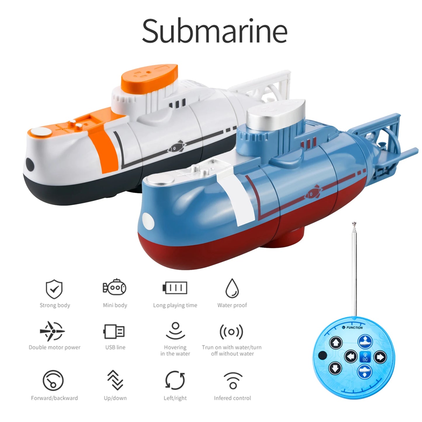 Children Toys Mini RC Submarine with Remote Control Billabank electronics store