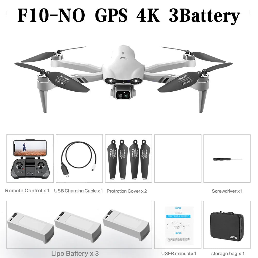 4K HD Dual Camera Drone with GPS 5G WIFI Wide Angle FPV & Real-Time Transmission