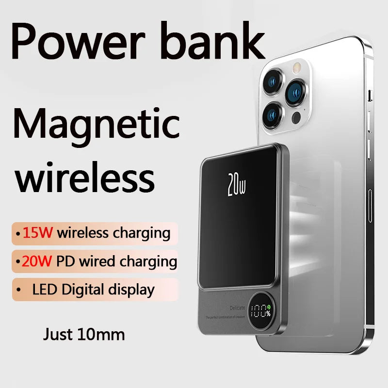 Powerbank 10000mAh Alloy Macsafe Li-Polymer battery certified cellphone portable battery charger