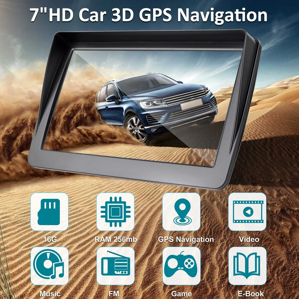 Car GPS Navigation by KMDRIVE 7 inch HD Car GPS Navigation