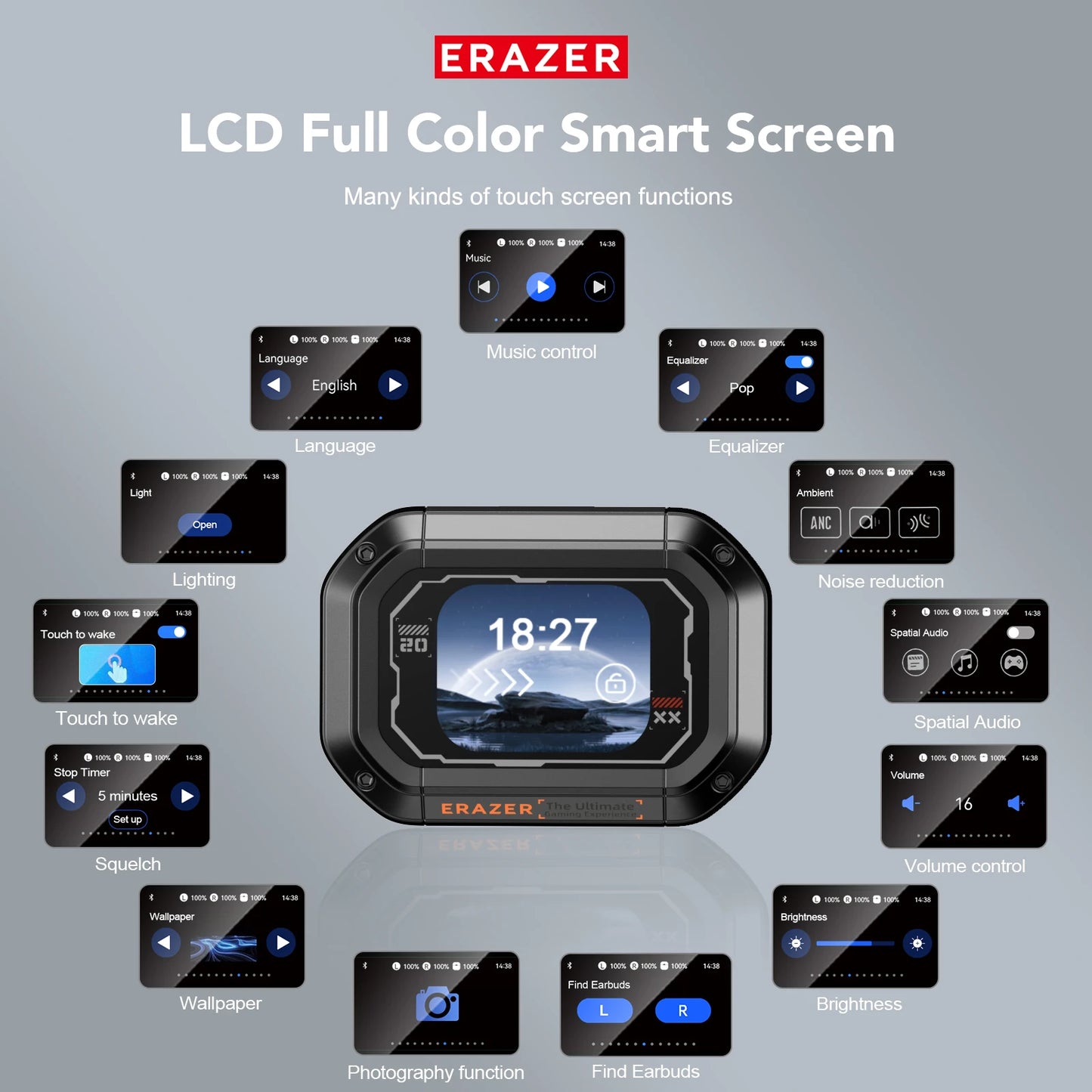 Earbuds Erazer XP6 AI Wireless Earphones bluetooth 5.4 Headphone