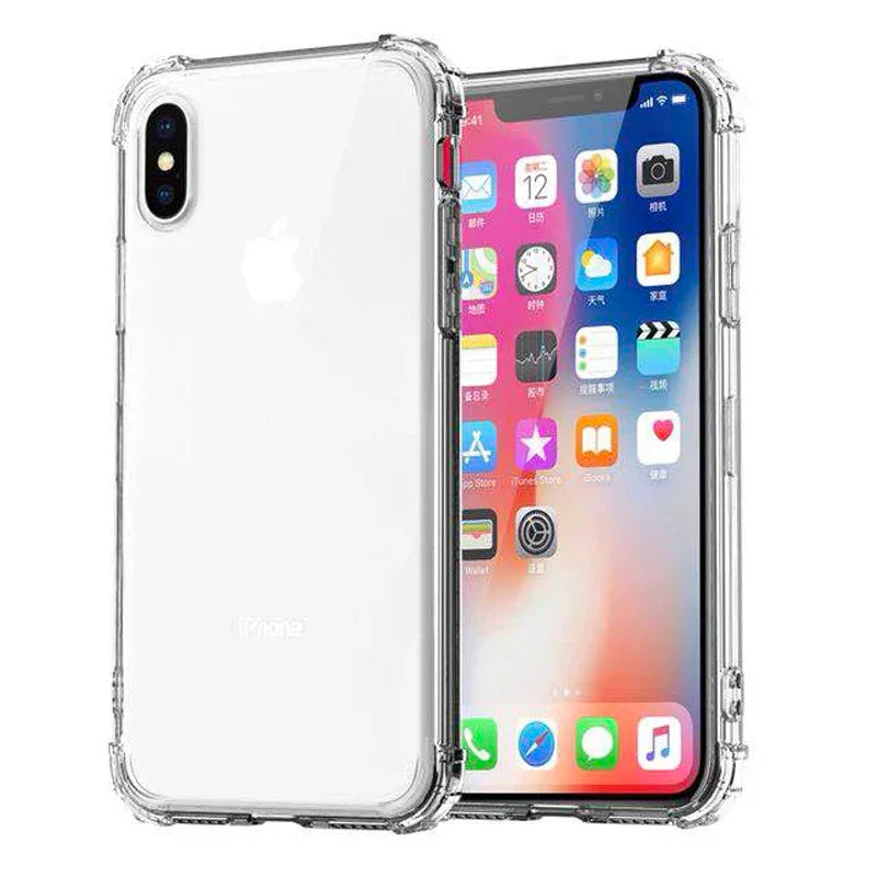 iPhone cases Shockproof Bumper Transparent Silicone Phone Case For iPhone Compatible with multiple iPhone models including iPhone 6,6s, 7,8, X series, and the iPhone 12 series