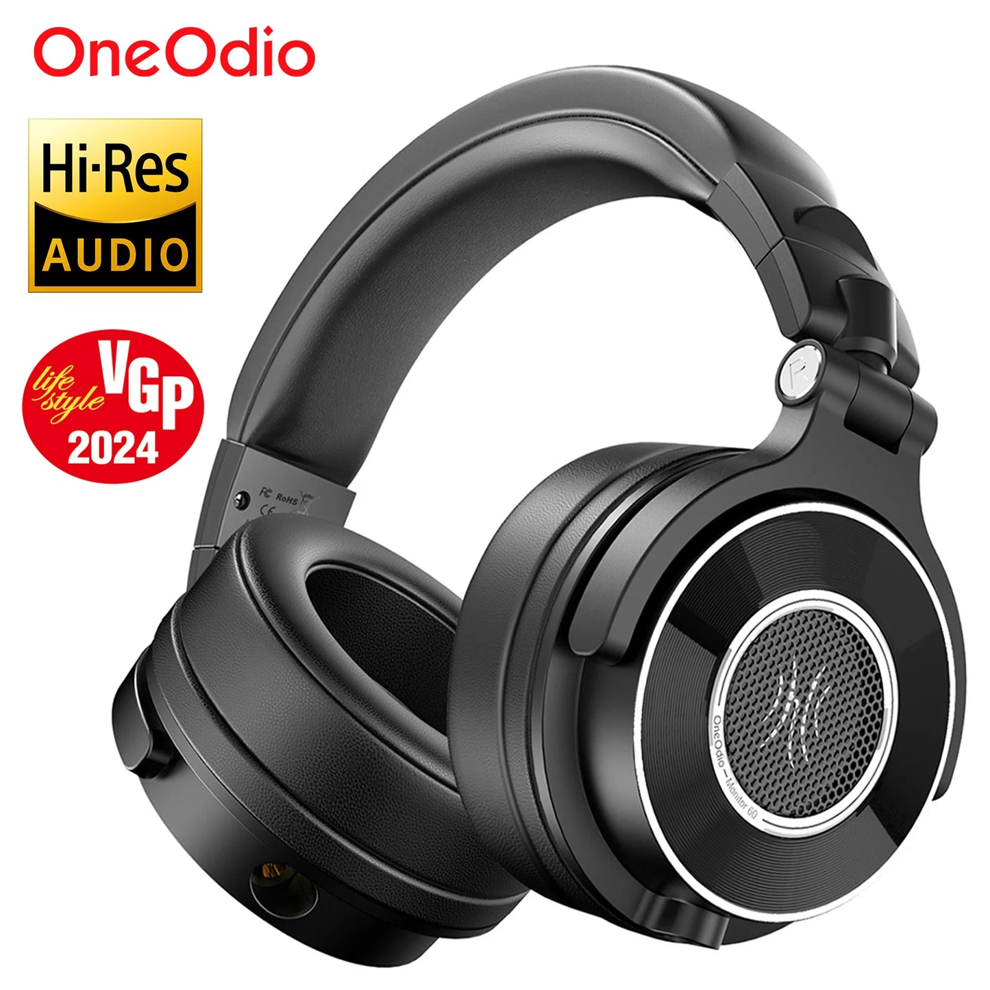 Wired Headphones With Hi-Res Audio Microphone Designed for professional DJs and studio monitoring headphone