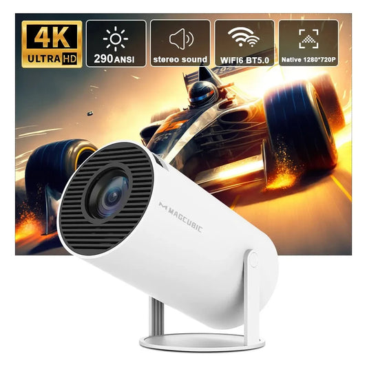 Magcubic HY300 Pro 4K Smart WiFi6 Projector for Home & Outdoor Cinema