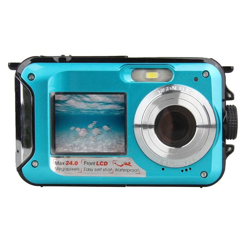 Digital Video Camera Pocket-Sized Underwater 4K Video Camera by H96 MAX, LCD screen, JPEG Photo Capture, CMOS sensor, lithium battery