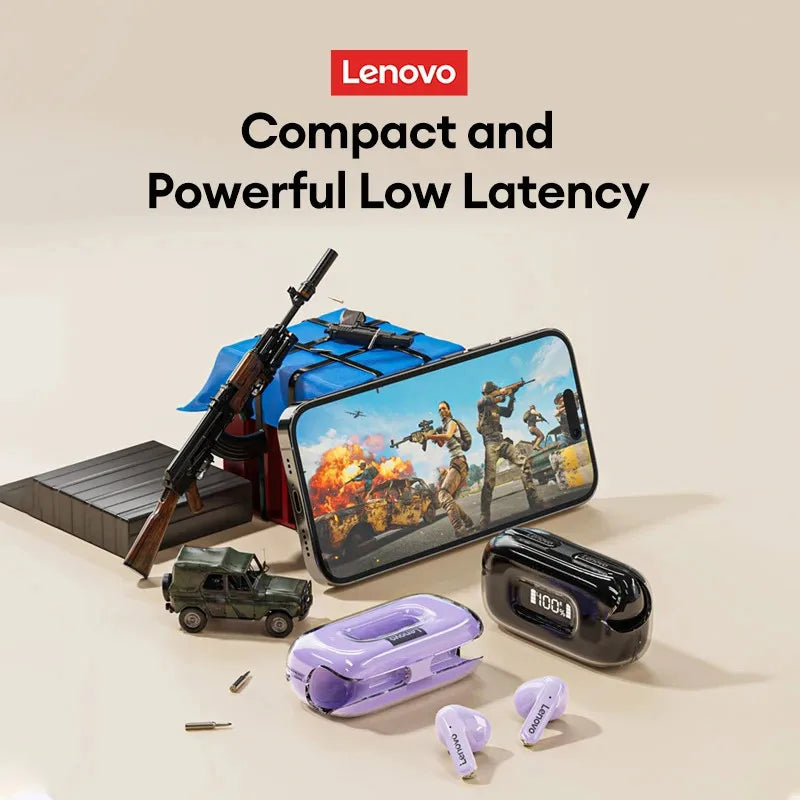 Video Game earbuds Lenovo X15 II Gaming Earphone Bluetooth 5.3 sports headset gamer gear