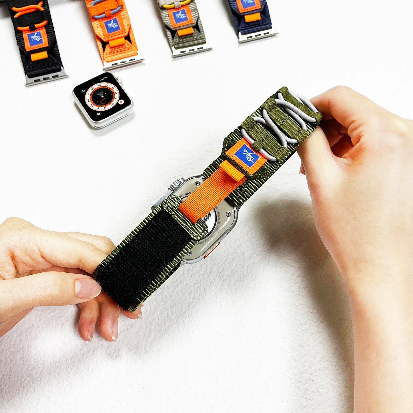 Tactical Nylon Strap for Apple Watch Ultra & Series Billabank Electronics watch bands