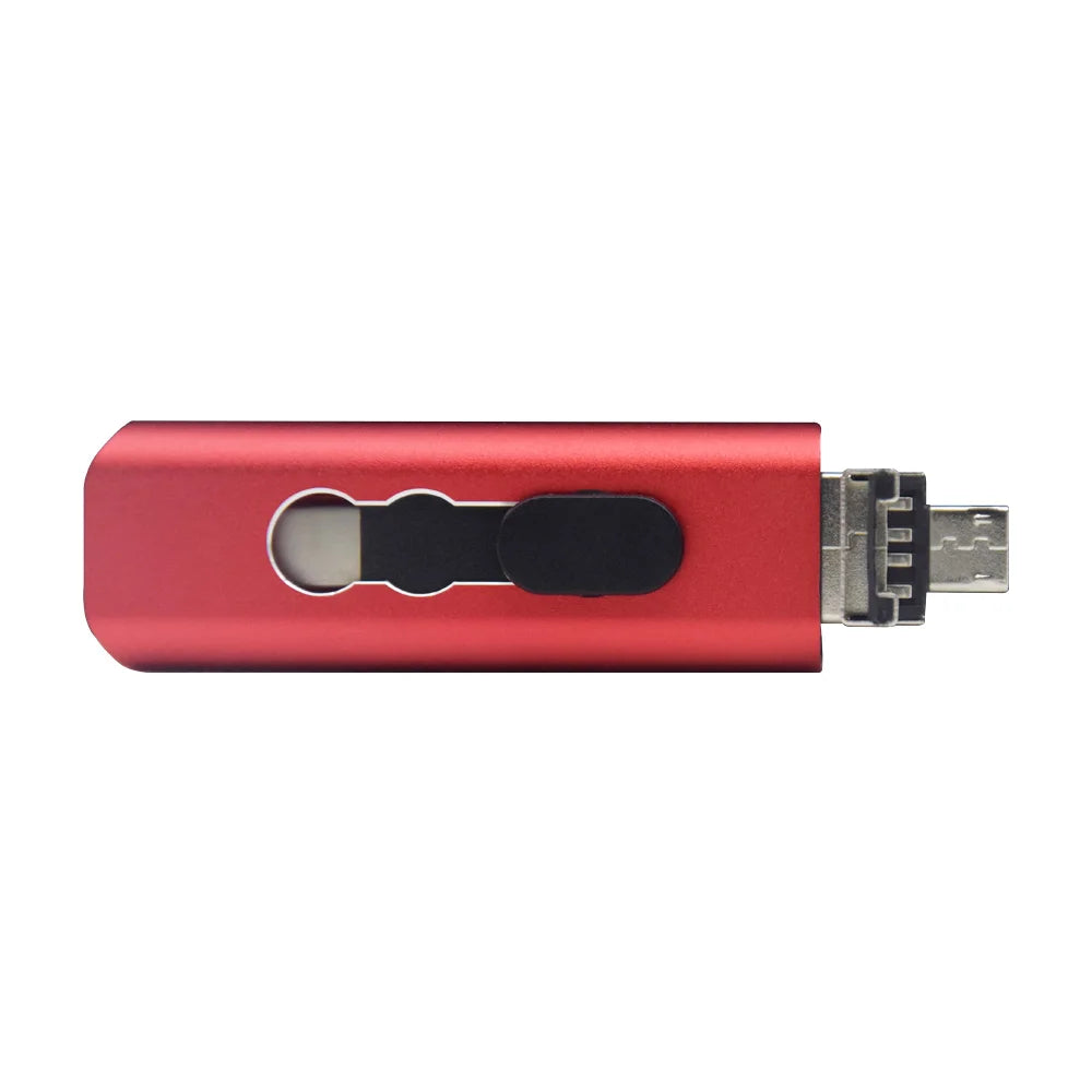 Metal USB Flash Drive 3 IN 1 USB 2.0 & Type C & Micro USB Stick OTG Pen Drive 128GB 64GB 32GB 16GB 8G Pendrive U Disk