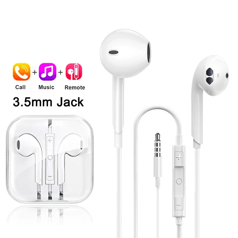 Earbuds Original Wired and Bluetooth Earphones for iPhone
