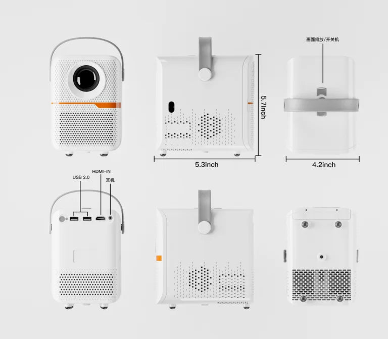 Portable Android Projector with 800 ANSI & 1080P Support Billabank Electronics Store