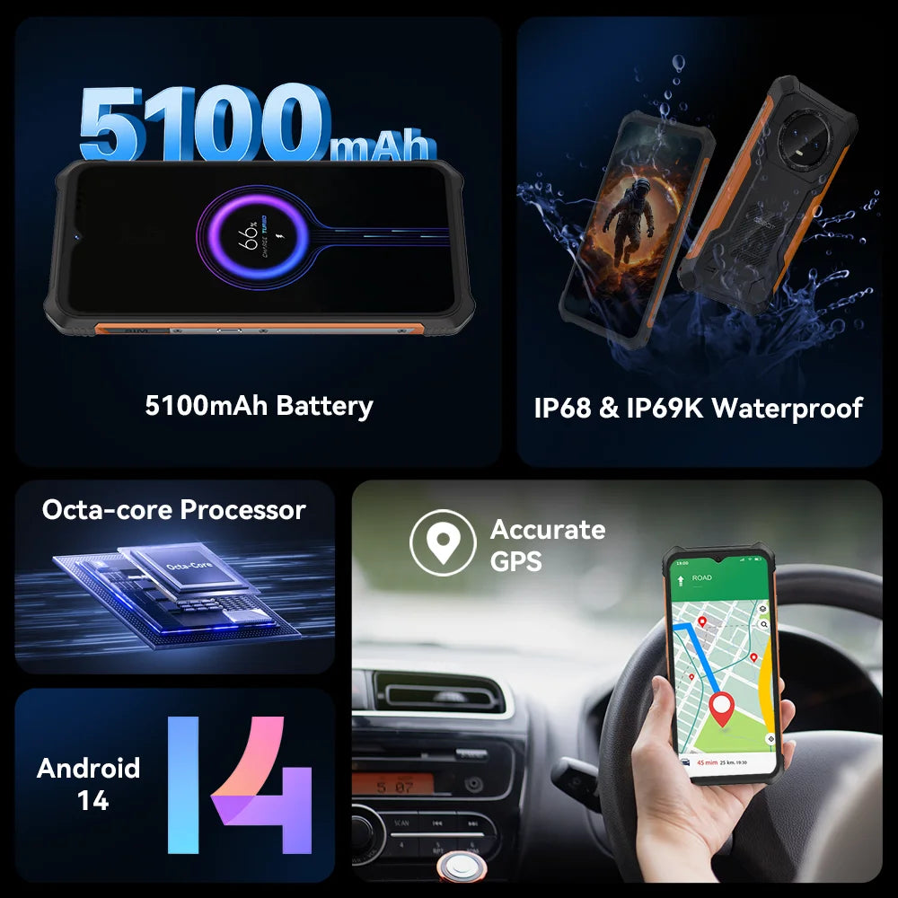 Cubot King Kong ES Rugged Yet Sleek Android with 48MP Camera Billabank electronics store