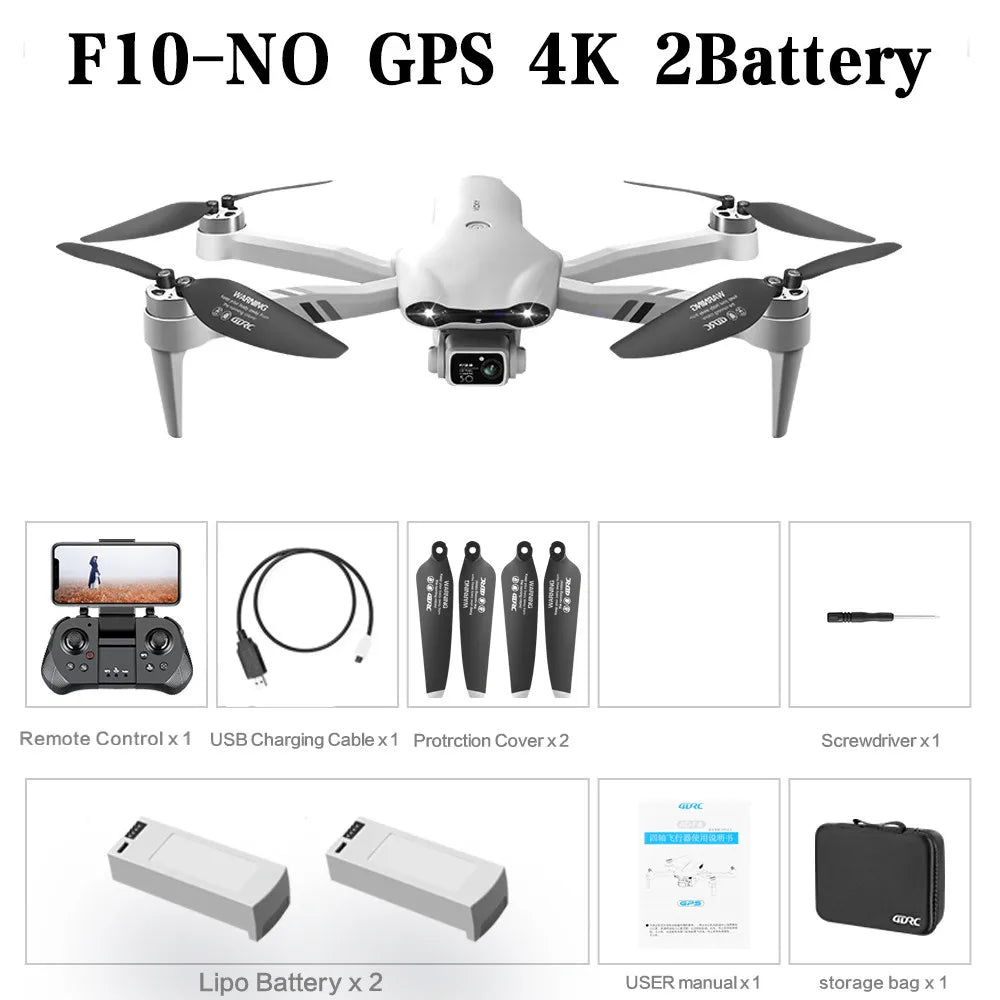 4K HD Dual Camera Drone with GPS 5G WIFI Wide Angle FPV & Real-Time Transmission