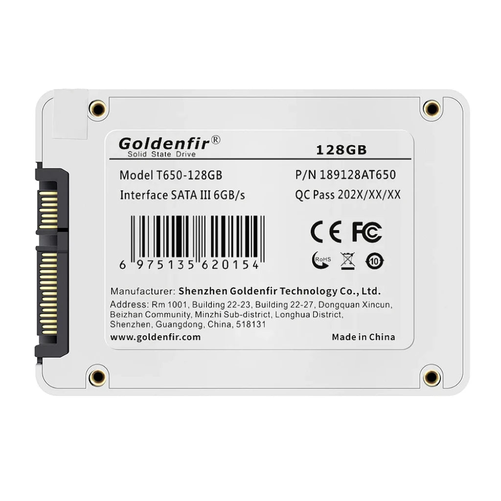 Solid State Hard Drive by Goldenfir  for servers, desktops, and laptops with a SATA III interface and AHCI transport protocol