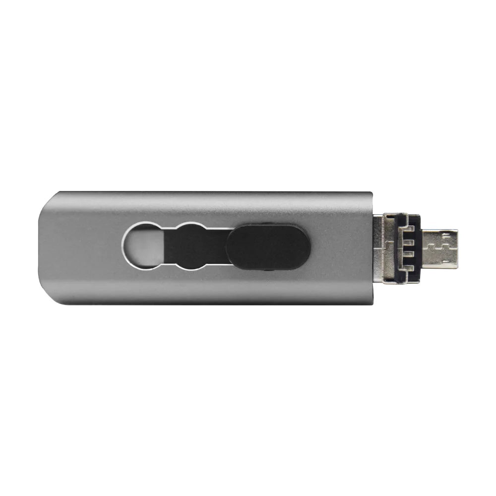 Metal USB Flash Drive 3 IN 1 USB 2.0 & Type C & Micro USB Stick OTG Pen Drive 128GB 64GB 32GB 16GB 8G Pendrive U Disk