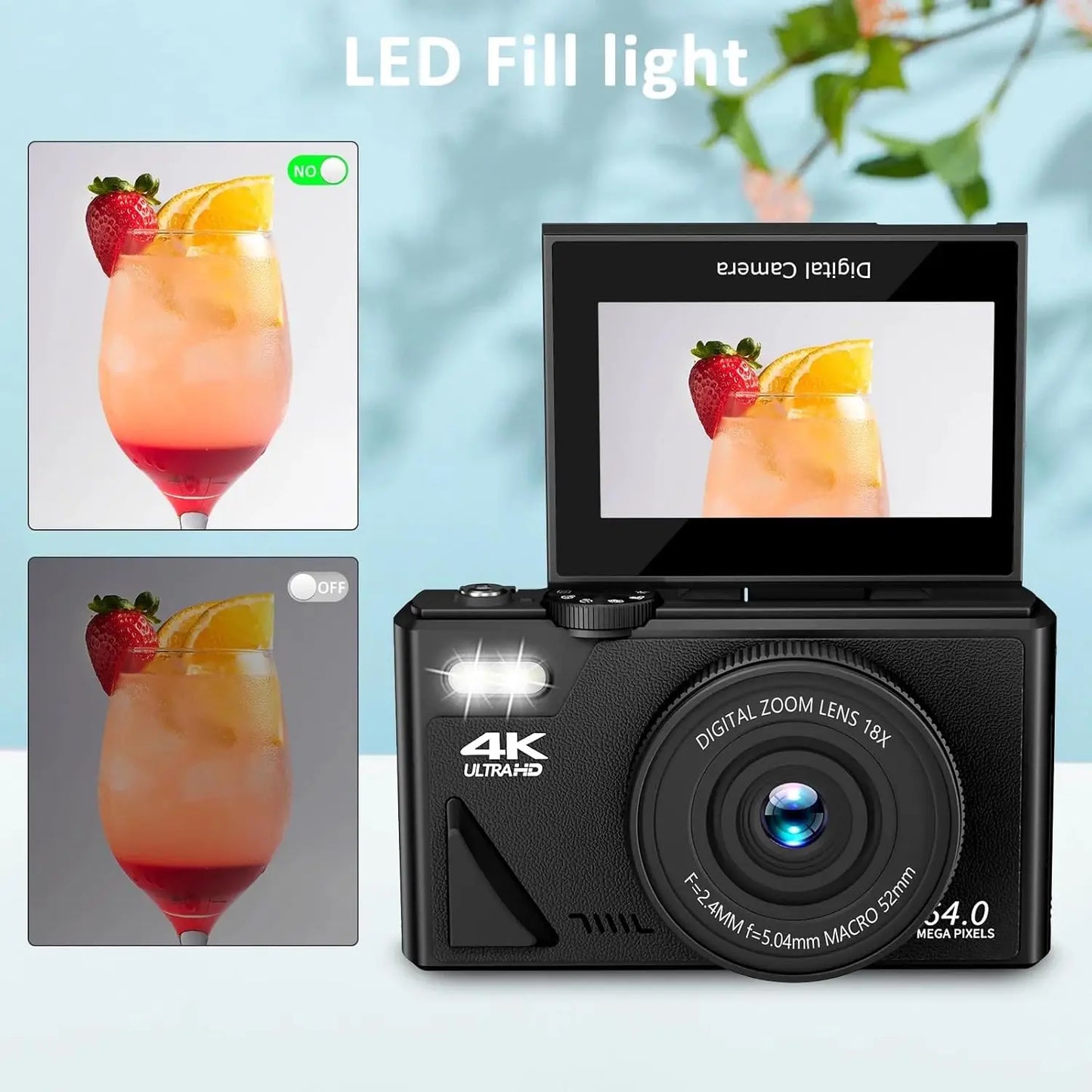 Digital camera professional grade photography Macro Lens 4K Digital Camera - Billabank Electronics Sore