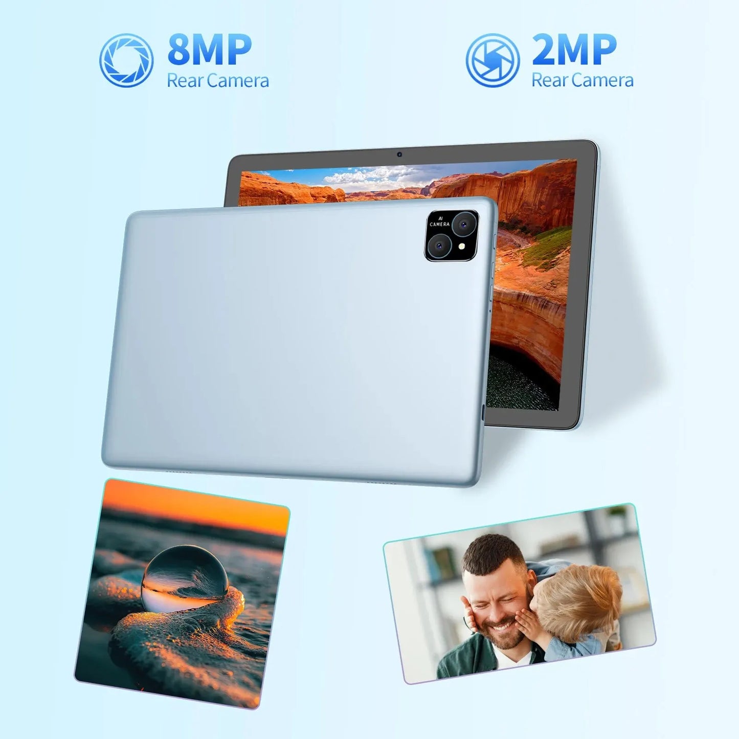 PRITOM TAB11 Powerful 10" Android 14 Tablet with 5G WiFi6 & 8000mAh