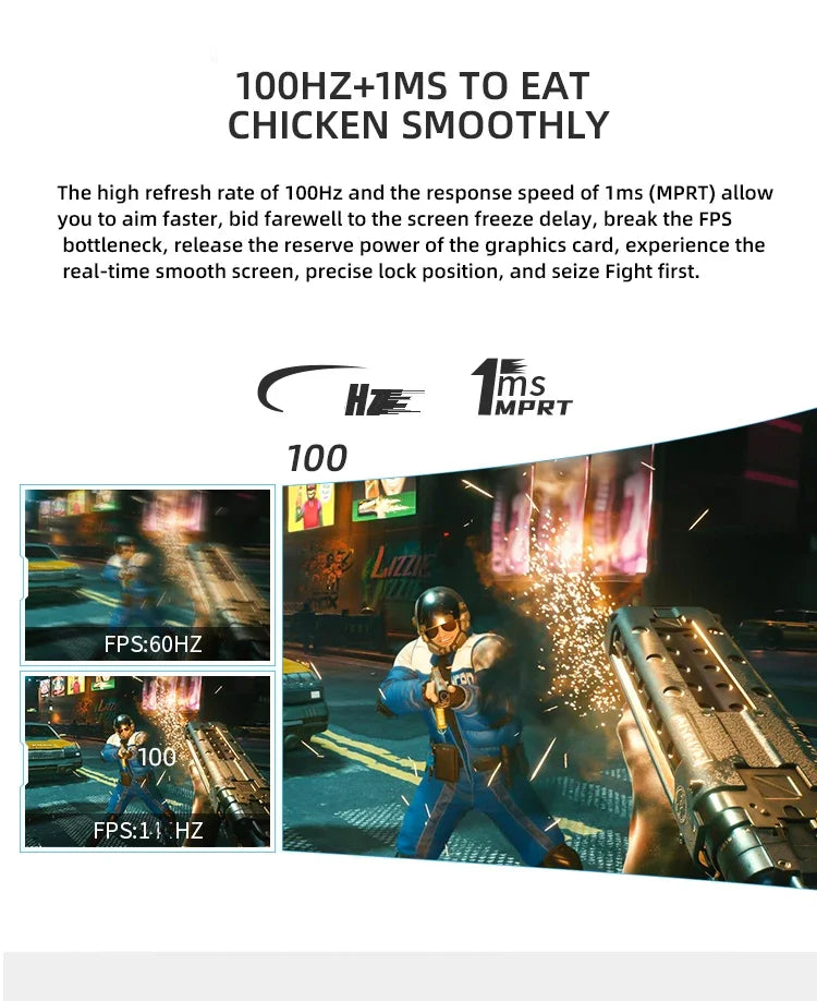 computer monitor LCD screen 34" Curved 4K Monitor – 100Hz/165Hz HDMI & Display Port inputs