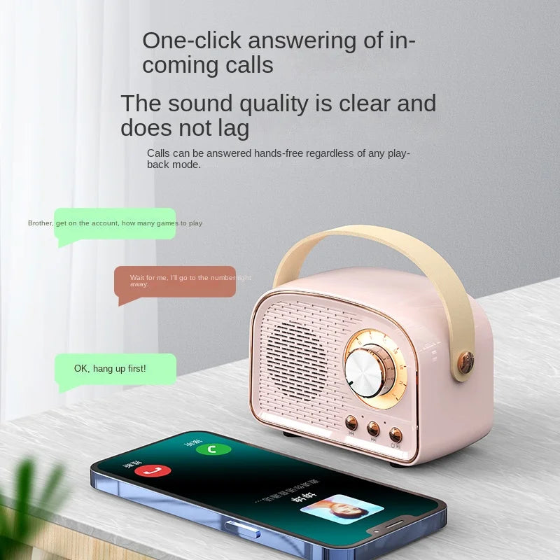 Radio HIFI Bluetooth Speaker with Mic & FM Radio