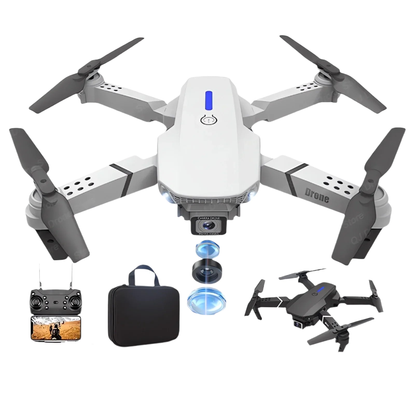 RC Quadcopter Foldable Drone WiFi live video FPV 4K/1080P HD Wide Angle Camera @billabankelectronics