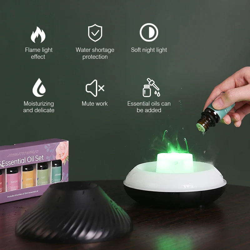 humidifier USB Portable Air Humidifier his model features aromatherapy capabilities with a single mist outlet and colored light options
