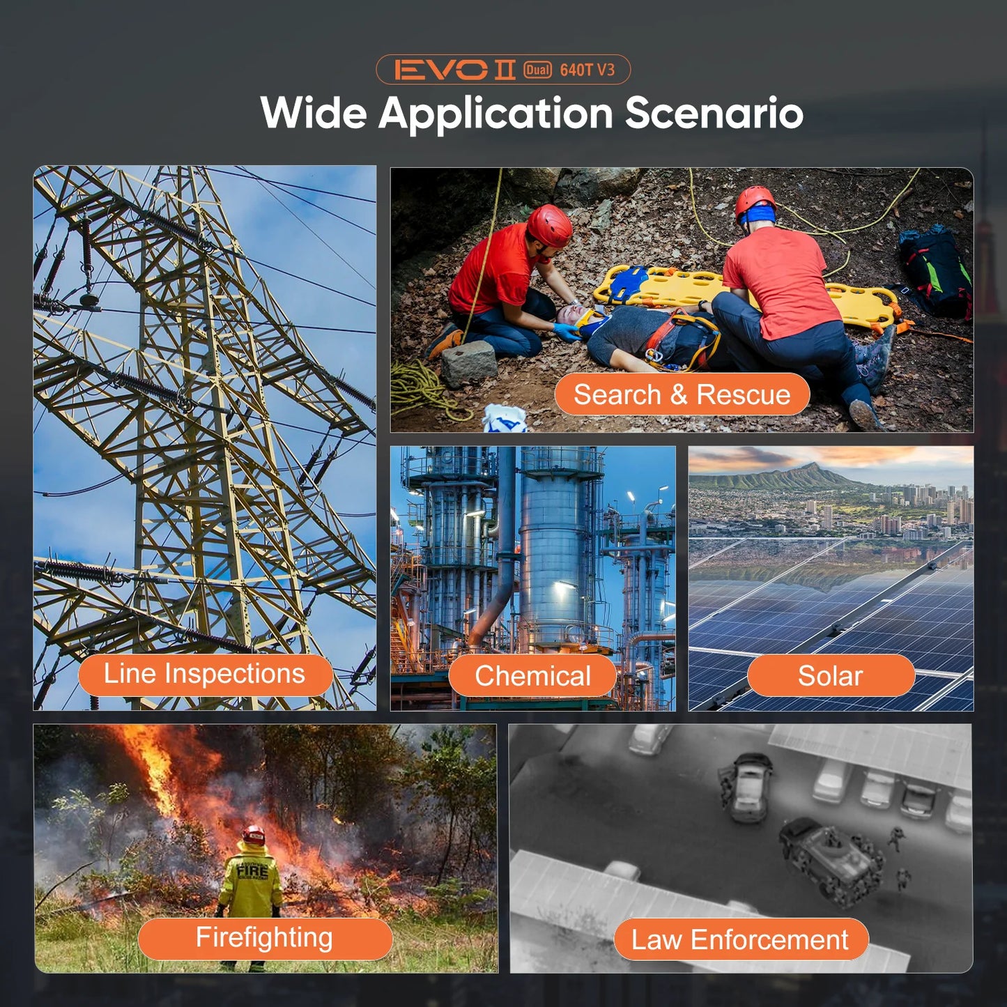 Drone Autel Robotics Camera Drone EVO II Dual 640T V3 camera drone for advanced aerial photography and videography