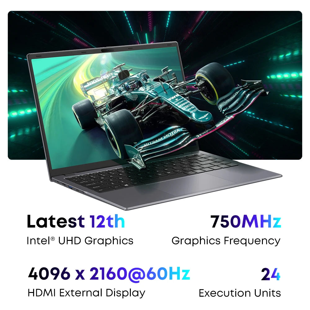 Laptop Computer CHUWI GemiBook XPro 14inch UHD Screen Laptop Intel Celeron N100/N150 processor with 4 cores