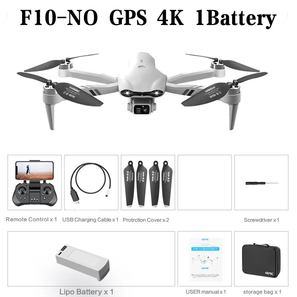 4K HD Dual Camera Drone with GPS 5G WIFI Wide Angle FPV & Real-Time Transmission