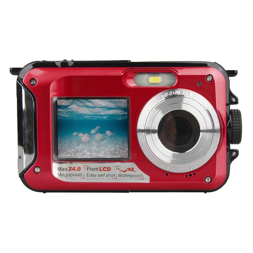 Digital Video Camera Pocket-Sized Underwater 4K Video Camera by H96 MAX, LCD screen, JPEG Photo Capture, CMOS sensor, lithium battery