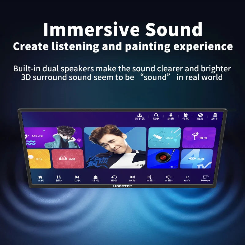 Computer Monitor 18.5'' 100Hz HDR IPS Portable Monitor, HGFRTEE