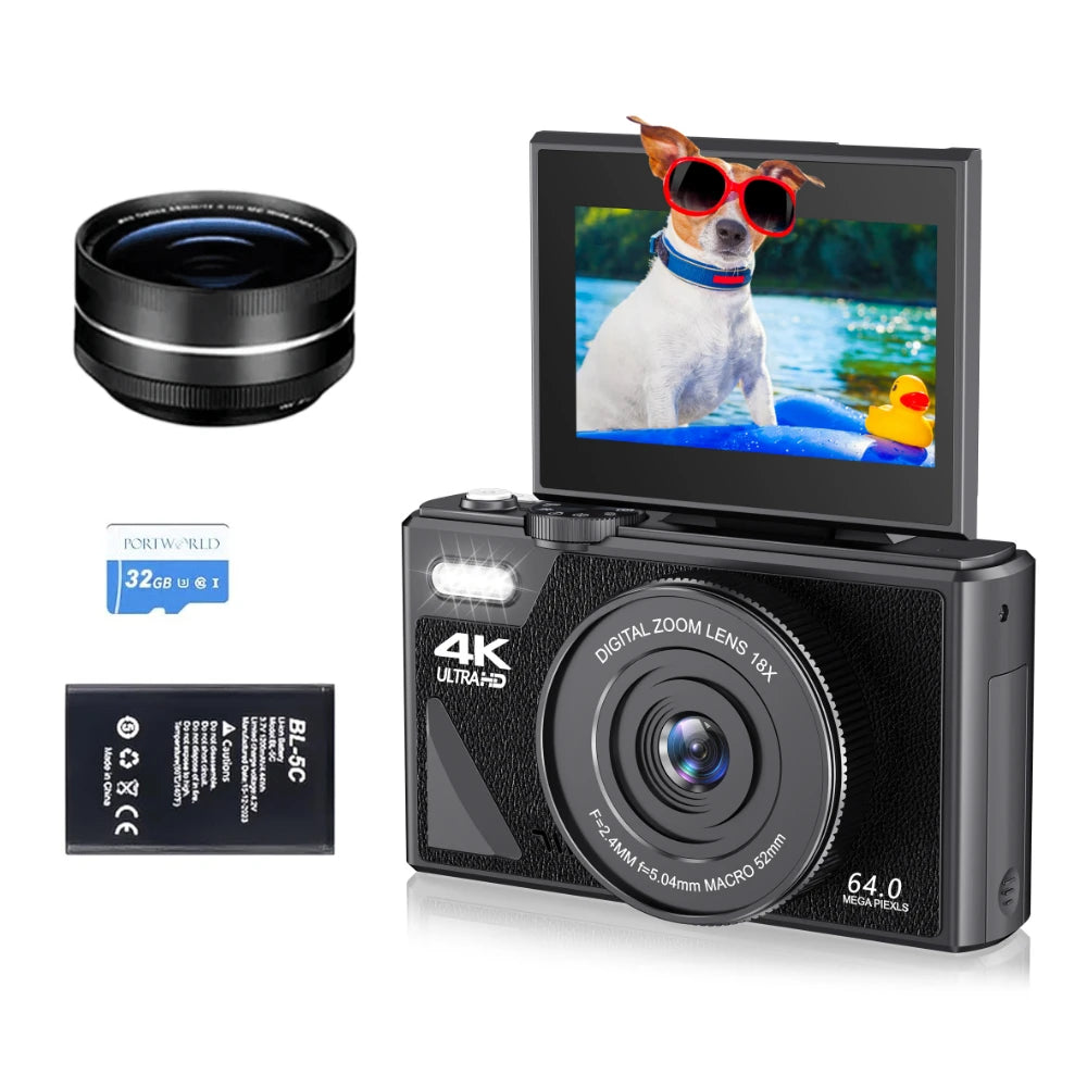 Digital camera professional grade photography Macro Lens 4K Digital Camera - Billabank Electronics Sore