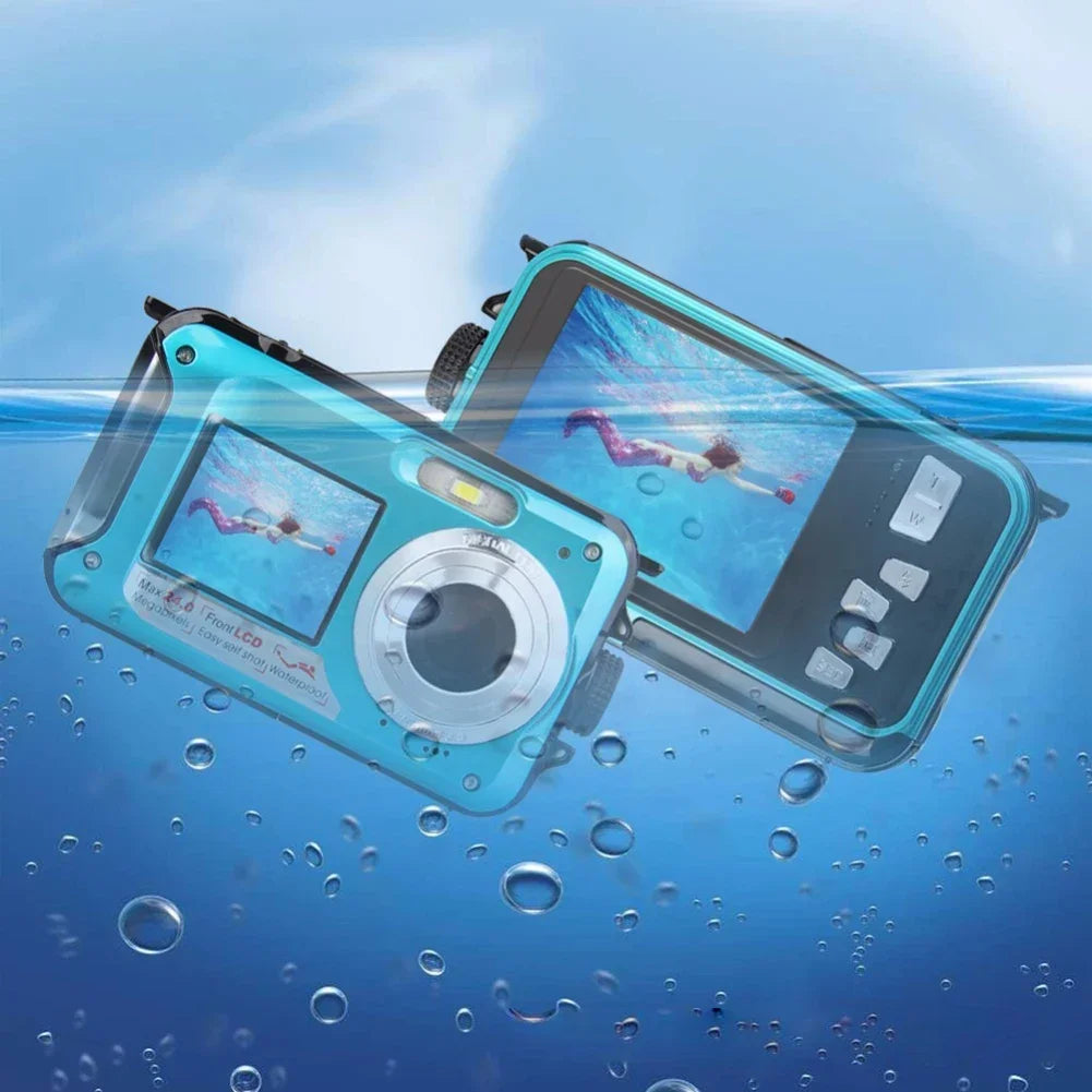 Digital Video Camera Pocket-Sized Underwater 4K Video Camera by H96 MAX, LCD screen, JPEG Photo Capture, CMOS sensor, lithium battery