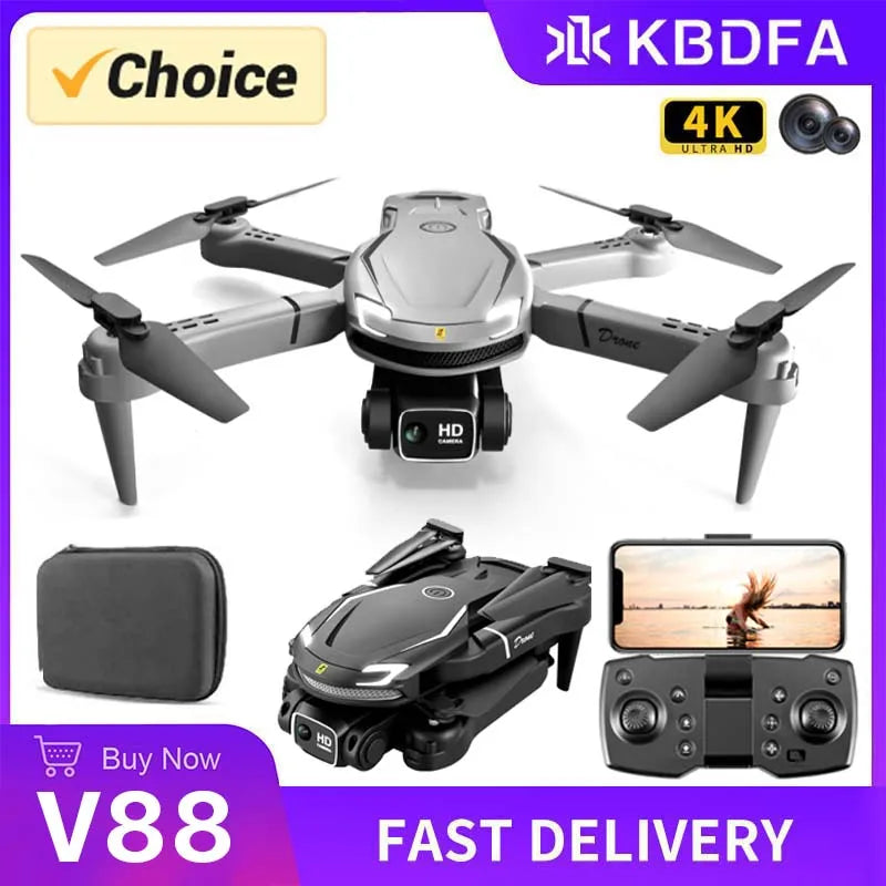 Drone With Wide Angle HD 4K 1080P Camera V88 WIFI FPV