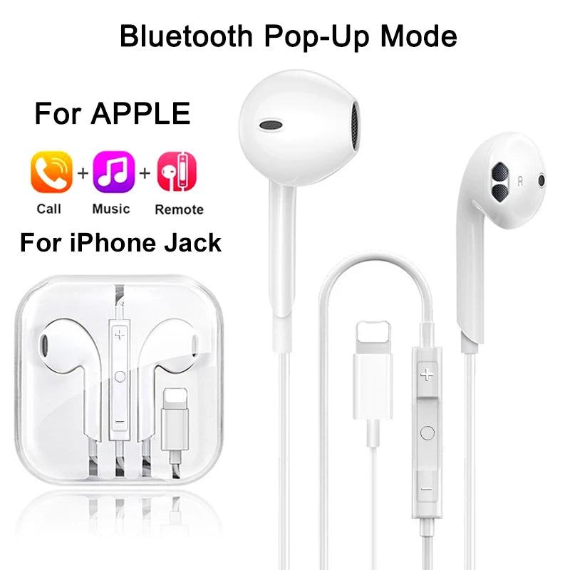 Earbuds Original Wired and Bluetooth Earphones for iPhone