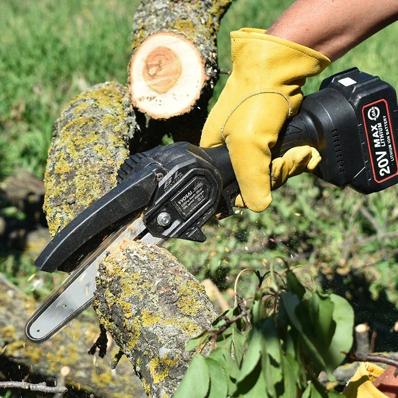 Electric chainsaw WOSAI 20 Volts 6 Inch Mini Electric Chainsaw Home and Garden - Billabank Electronics Store