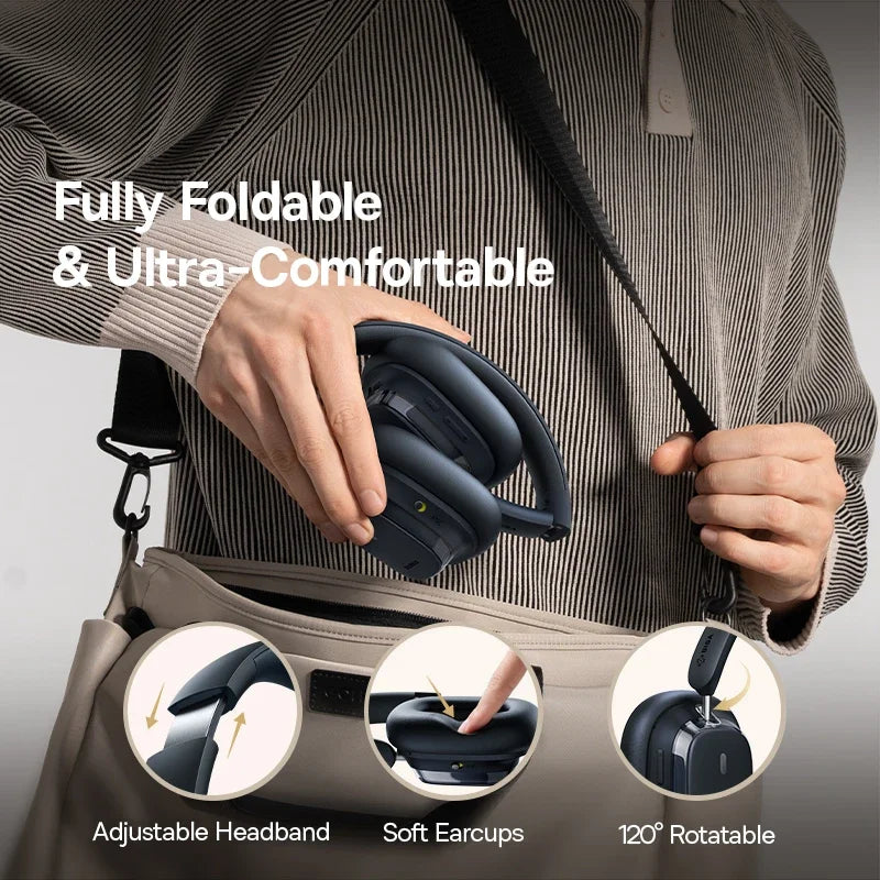 Headphones Baseus Bowie 10 Max Noise Cancelling Wireless Gaming Headphones