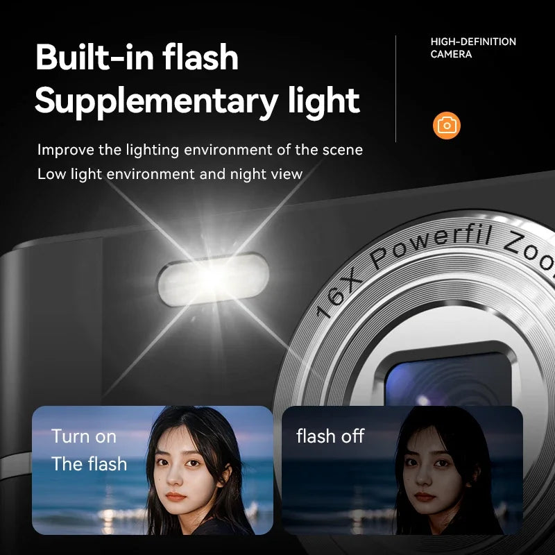 Digital cameras Billabank Electronics Store Xiaomi 4K 50MP Student Camera with 16X Zoom