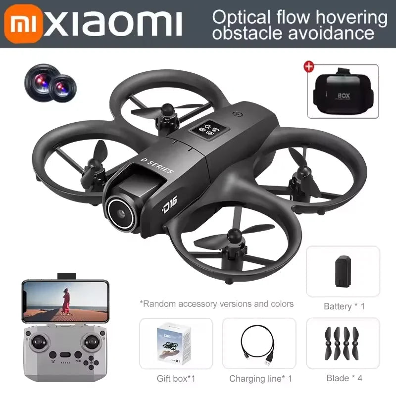 8K Xiaomi D16 Pocket Drone with Obstacle Avoidance