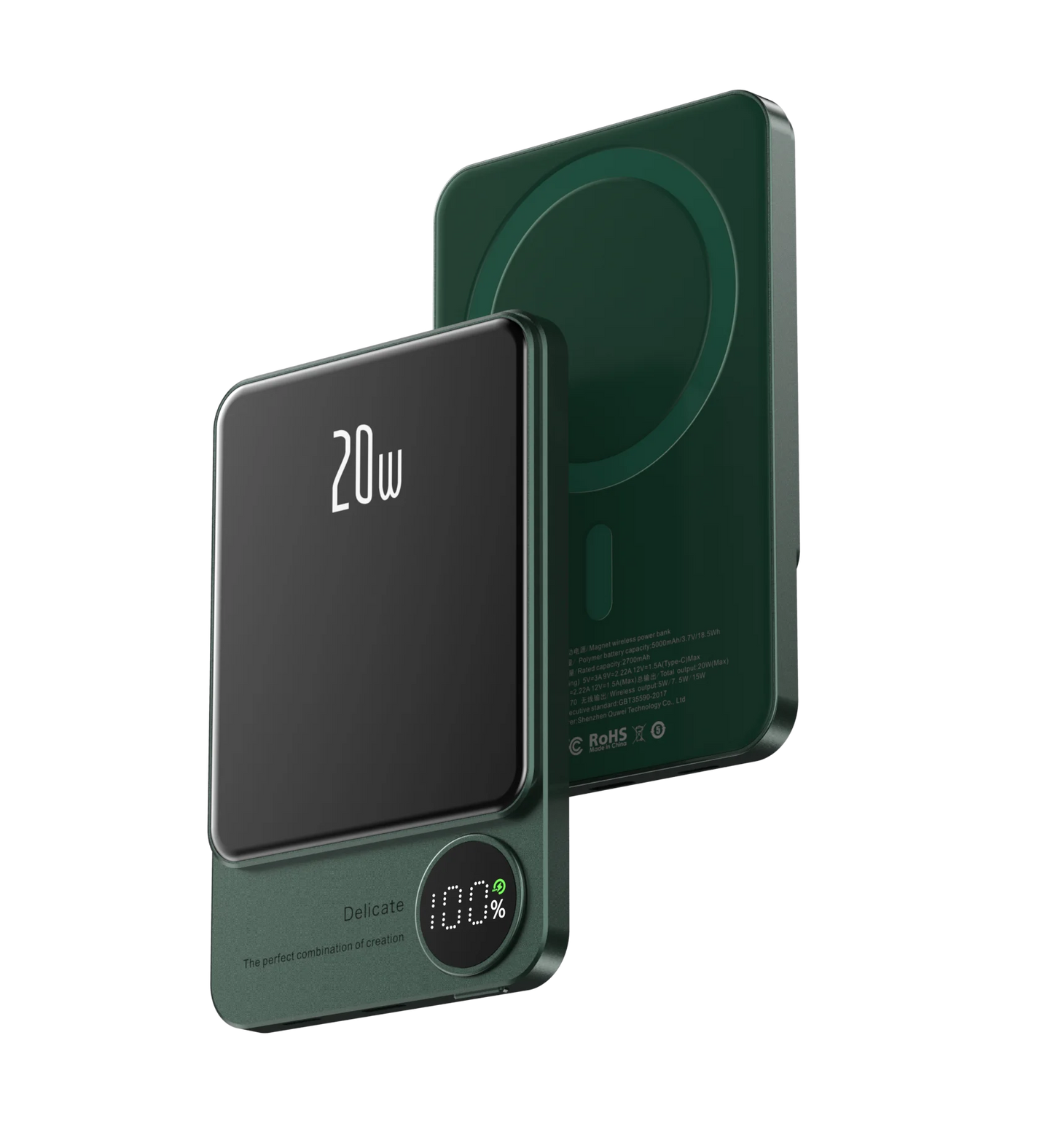 Powerbank 10000mAh Alloy Macsafe Li-Polymer battery certified cellphone portable battery charger