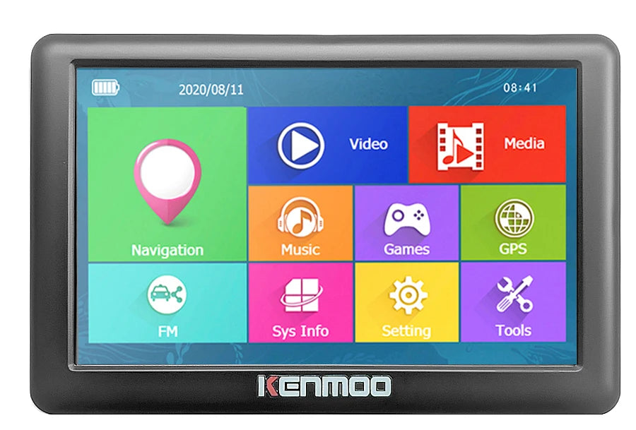 GPS Portable Navigation 2024 Maps 5 Inch HD LCD Display