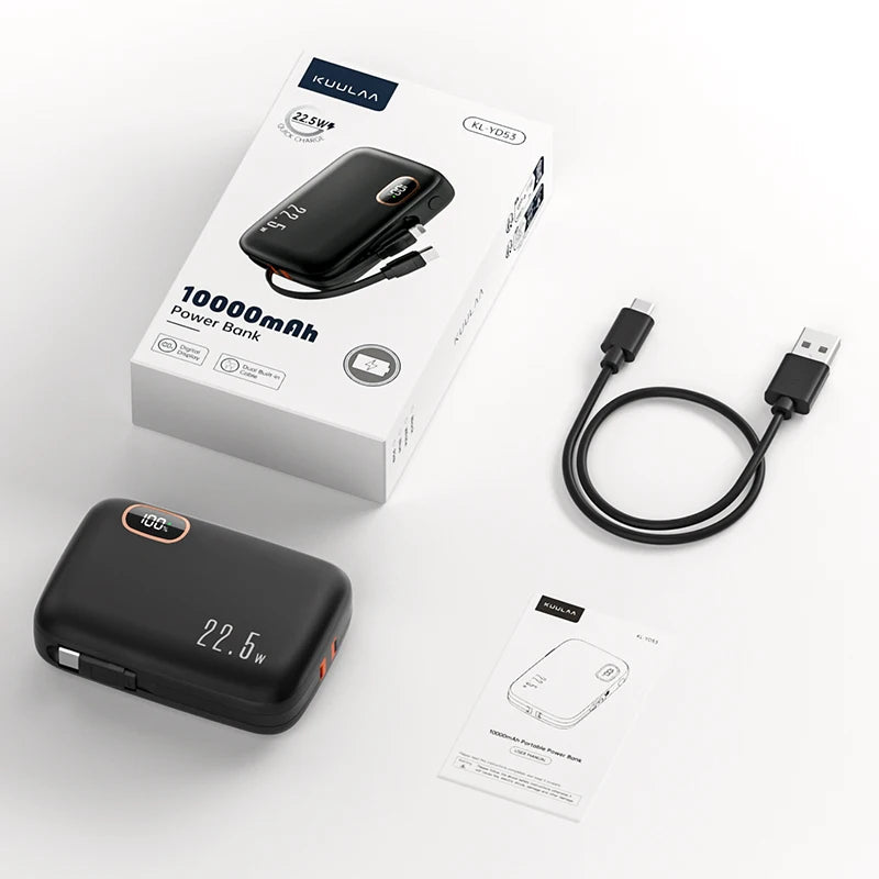 Power Bank smartphones iPhone, Xiaomi, Sony, HTC, LG, and Samsung 10000mAh Featuring a Li-Polymer battery certified by RoHS, CE, and FC