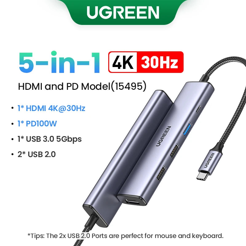 USB C HUB Type C to Multi USB 3.0 HUB HDMI Adapter Dock for MacBook Pro and Huawei Mate